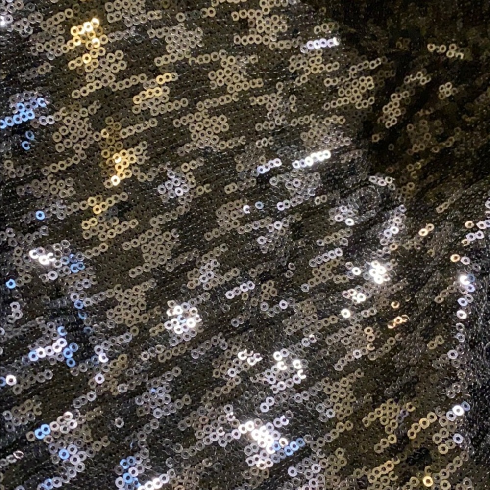 Ralph Lauren womens black sequined cocktail dress